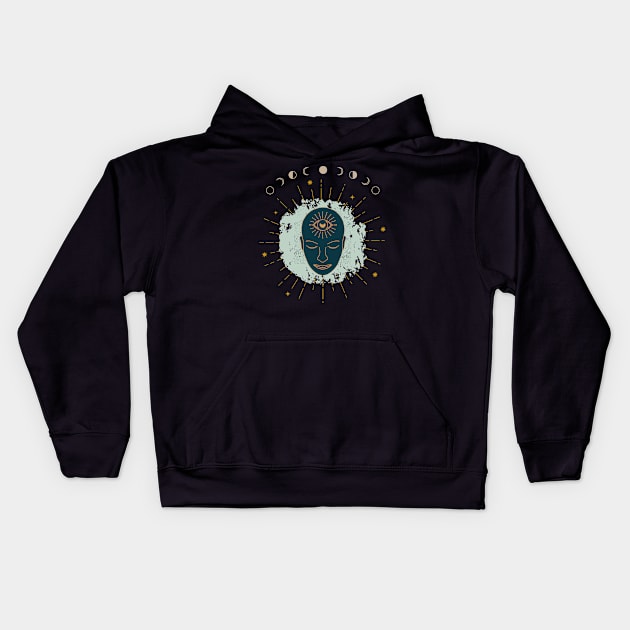 Third eye Kids Hoodie by MOFF-